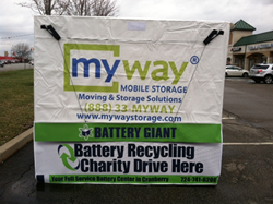 MyWay Mobile Storage of pittsburgh is Partnering With Battery Giant On Their Anniversary Battery Recycling Drive