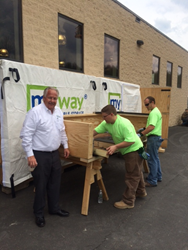 myway mobile storage takes part in wounded warrior cornhole challenge